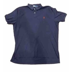 Ralph Lauren Navy Polo 100% Cotton Navy Men’s XL Golf Business Casual Preppy